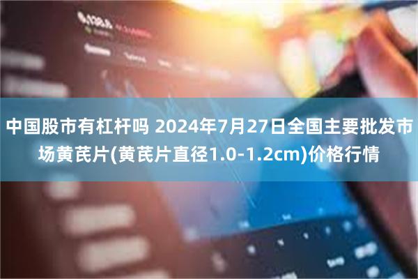 中国股市有杠杆吗 2024年7月27日全国主要批发市场黄芪片(黄芪片直径1.0-1.2cm)价格行情