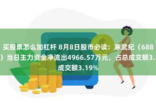 买股票怎么加杠杆 8月8日股市必读：寒武纪（688256）当日主力资金净流出4966.57万元，占总成交额3.19%