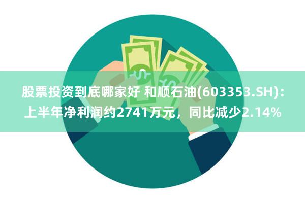 股票投资到底哪家好 和顺石油(603353.SH)：上半年净利润约2741万元，同比减少2.14%