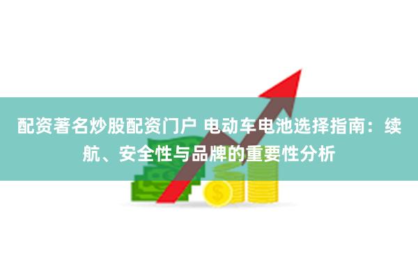 配资著名炒股配资门户 电动车电池选择指南：续航、安全性与品牌的重要性分析